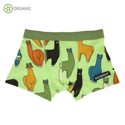 Villervalla ethical kids boxer shorts - llama