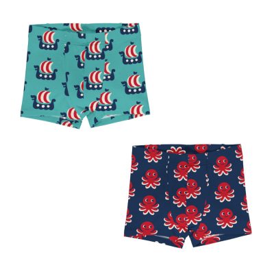 Maxomorra boxer shorts viking ship octopus