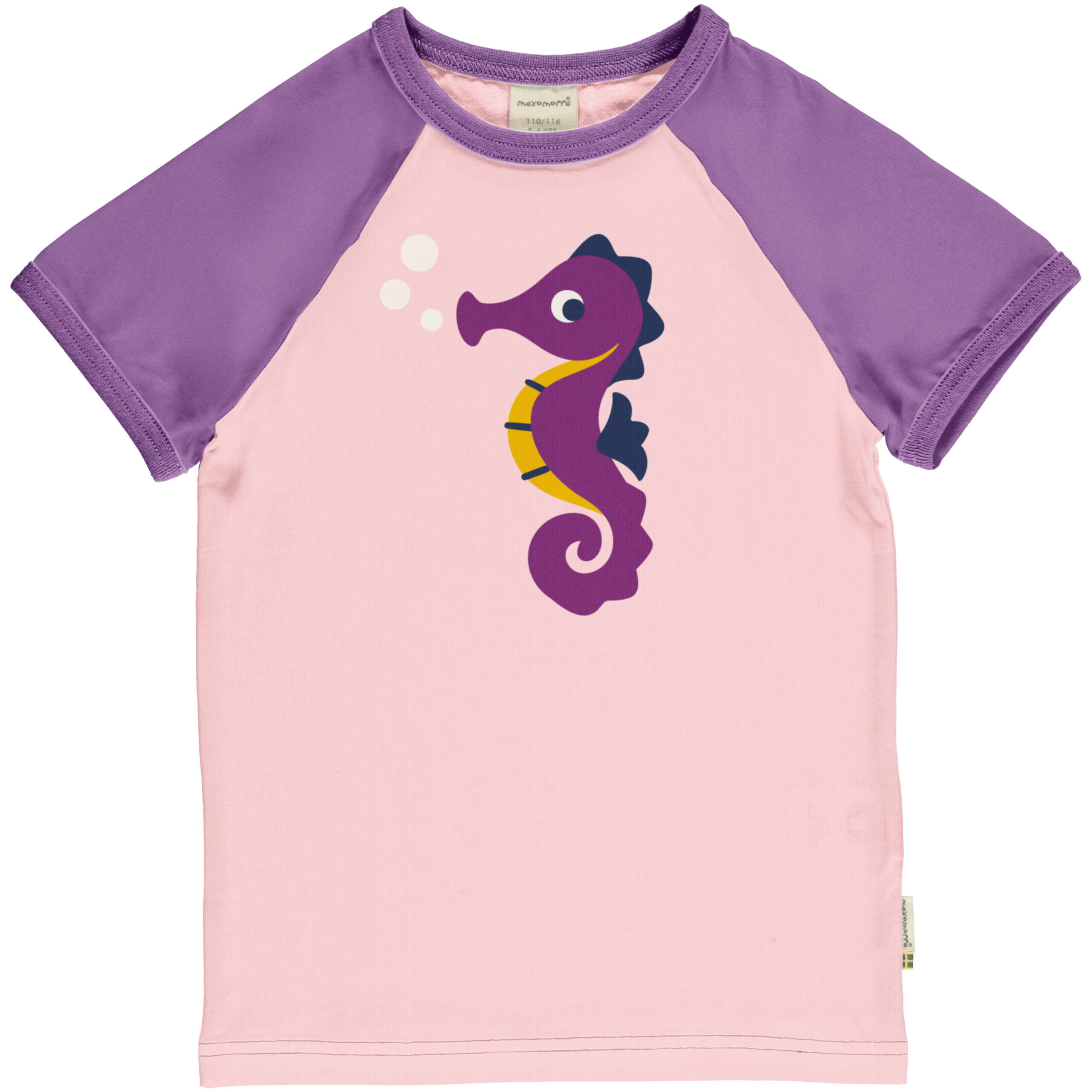 Maxomorra ~ Seahorse t-shirt | Organic cotton | 3 4 5 6 7 8 9 10